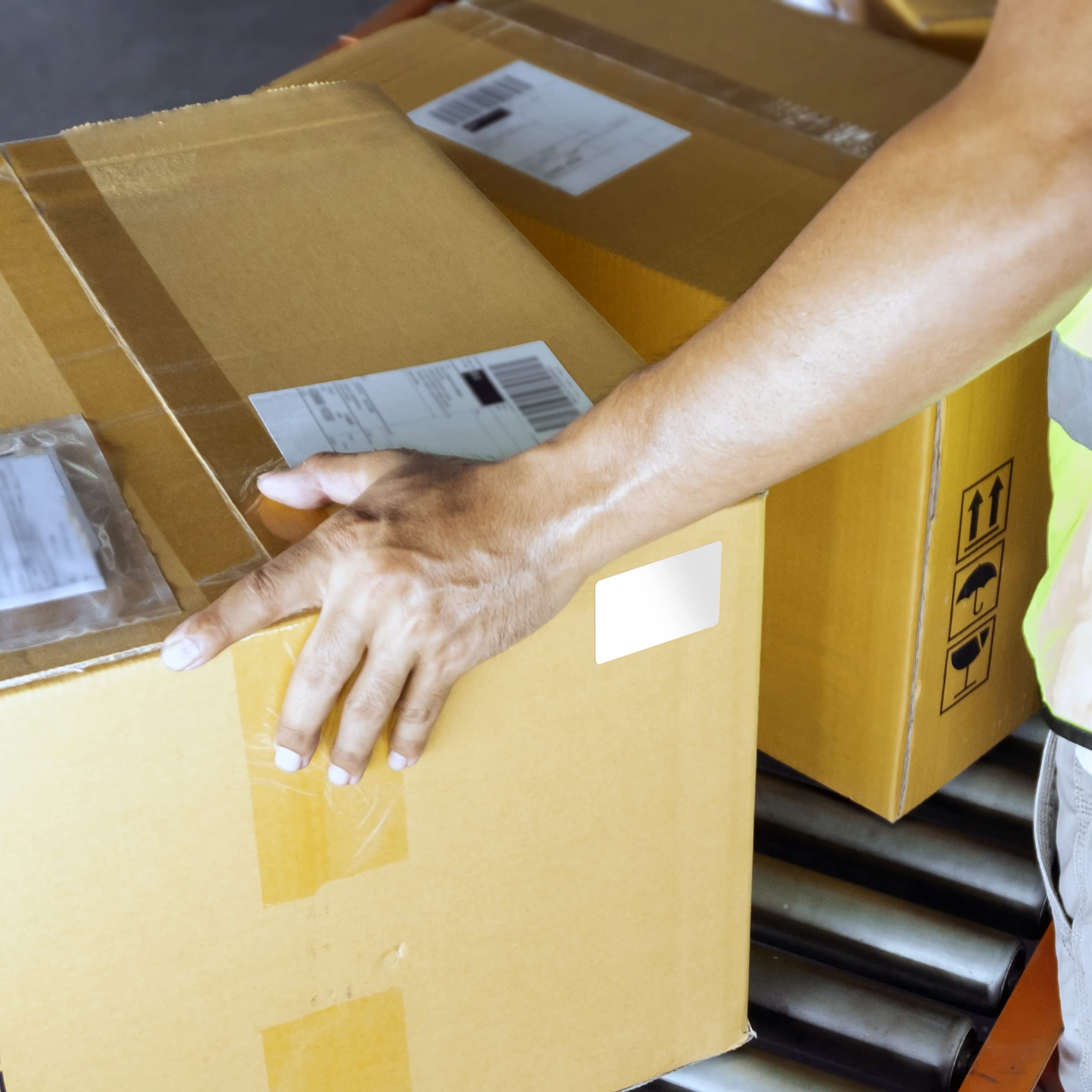 800522-125 Compatible KENCO® Brand 2.25 inch x 1.25 inch with perf Direct Thermal Labels to fit Eltron or Zebra Printers. 1 in. Core, 1,135 Labels Per Roll, 12 Rolls Per Case - Image 3