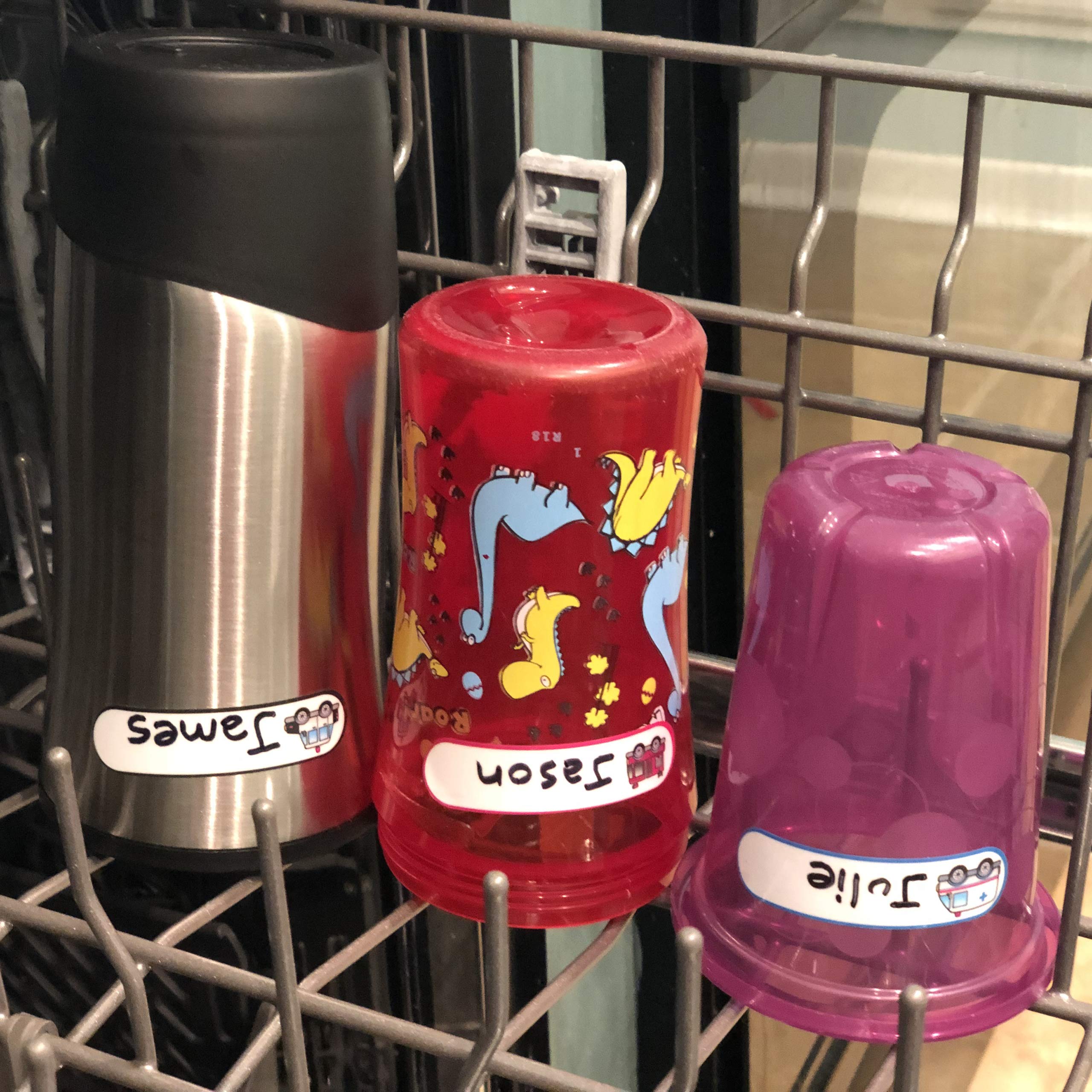 Baby Bottle Labels - Write On Self Laminating - Microwave and Diswasher Safe - Great for Daycares! Made in USA by Kenco (1 Pack) - Image 3