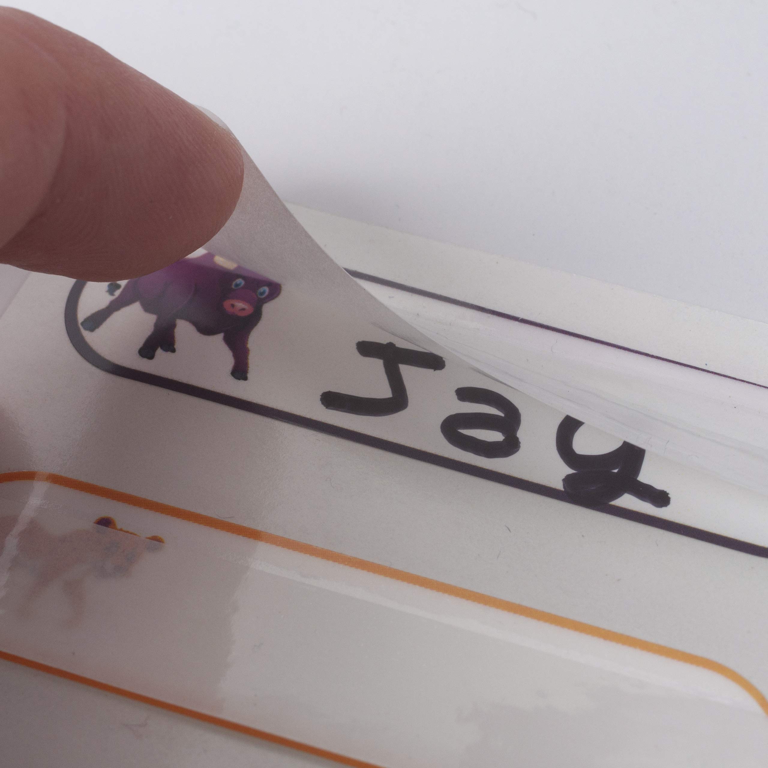 Baby Bottle Labels - Write On Self Laminating - Microwave and Diswasher Safe - Great for Daycares! Made in USA by Kenco (1 Pack) - Image 4