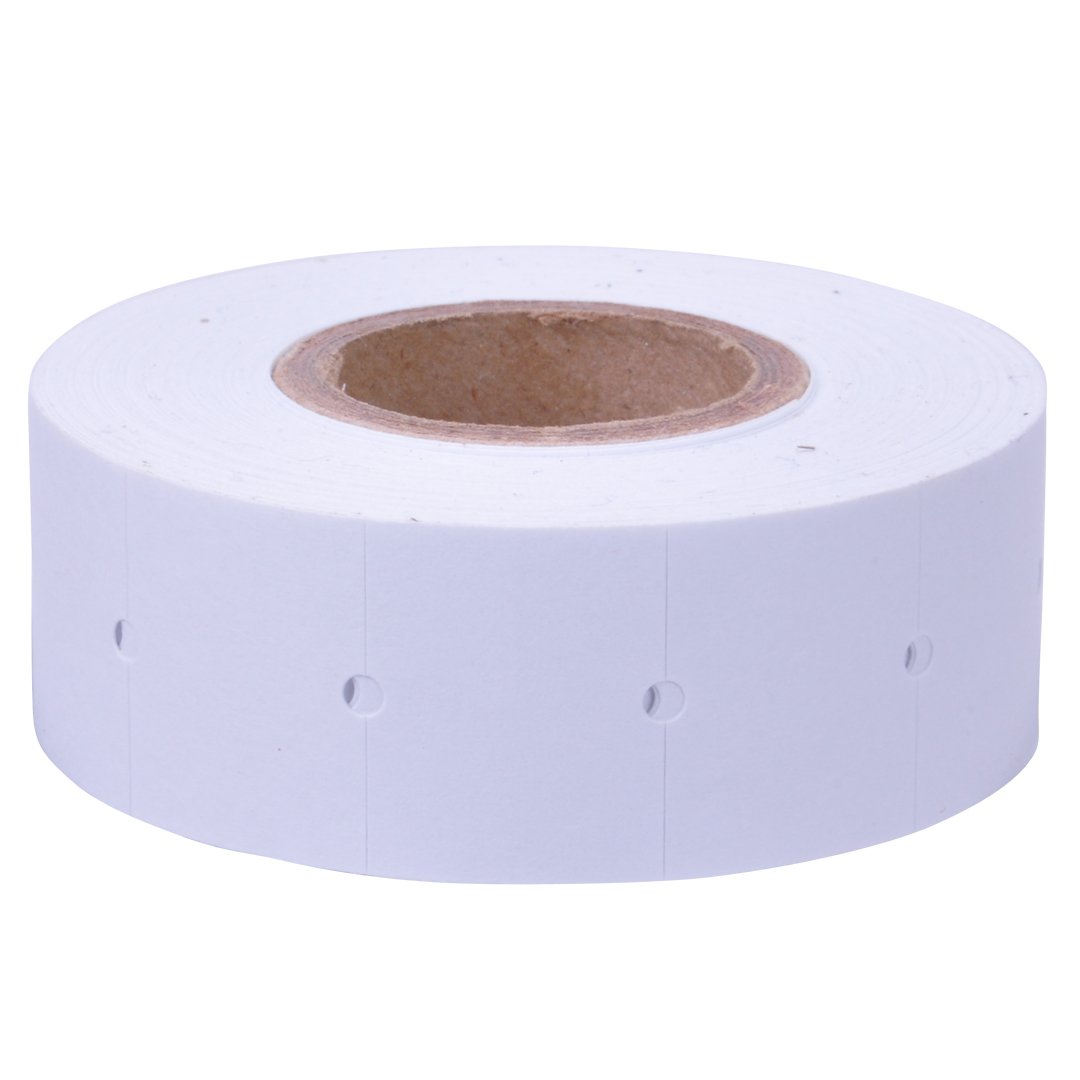 White with No Tamper Proof Slits Labels to fit XL Pro® 2 Price Guns 16 Pack (Free Ink Roll Included) - Image 3