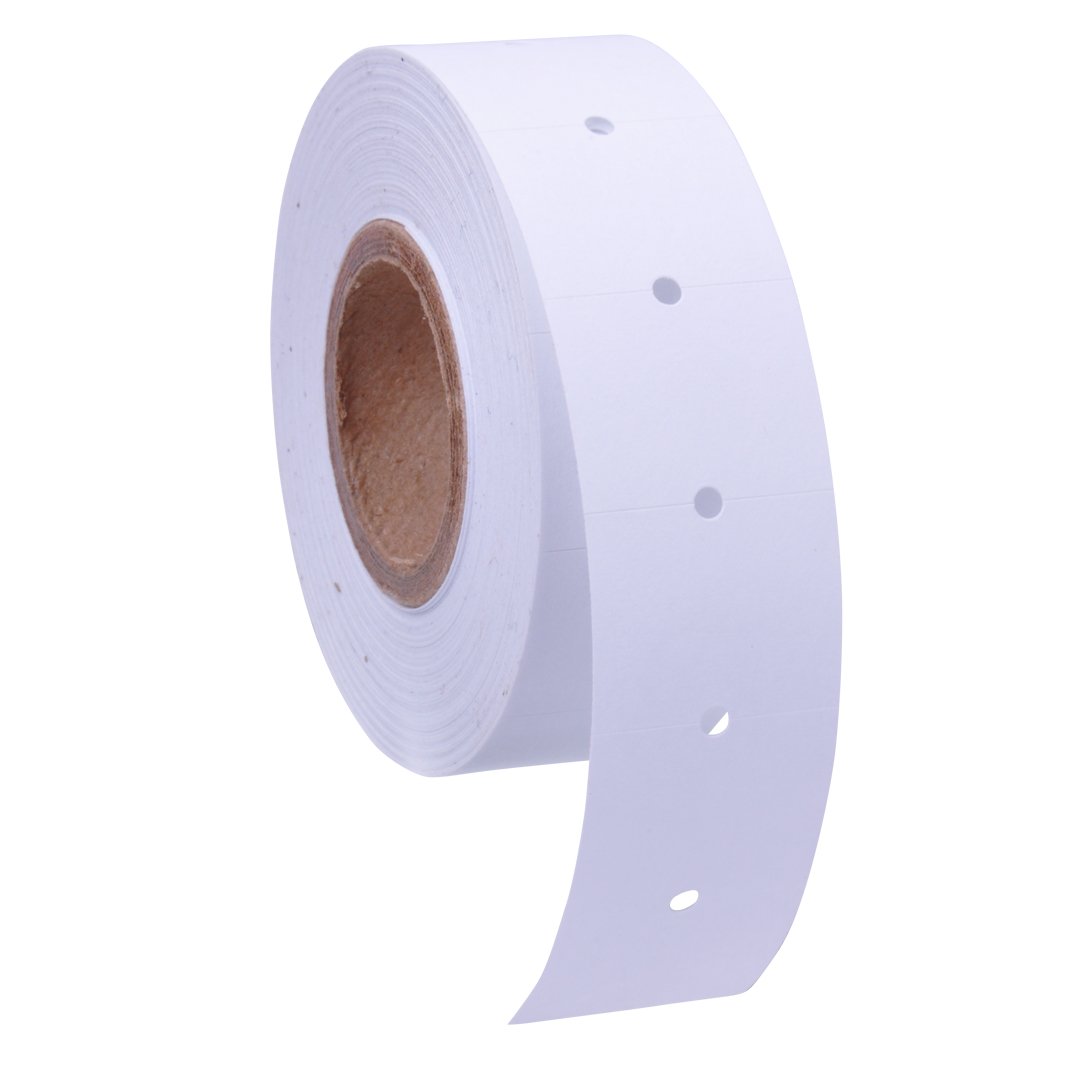 White with No Tamper Proof Slits Labels to fit XL Pro® 2 Price Guns 16 Pack (Free Ink Roll Included) - Image 4