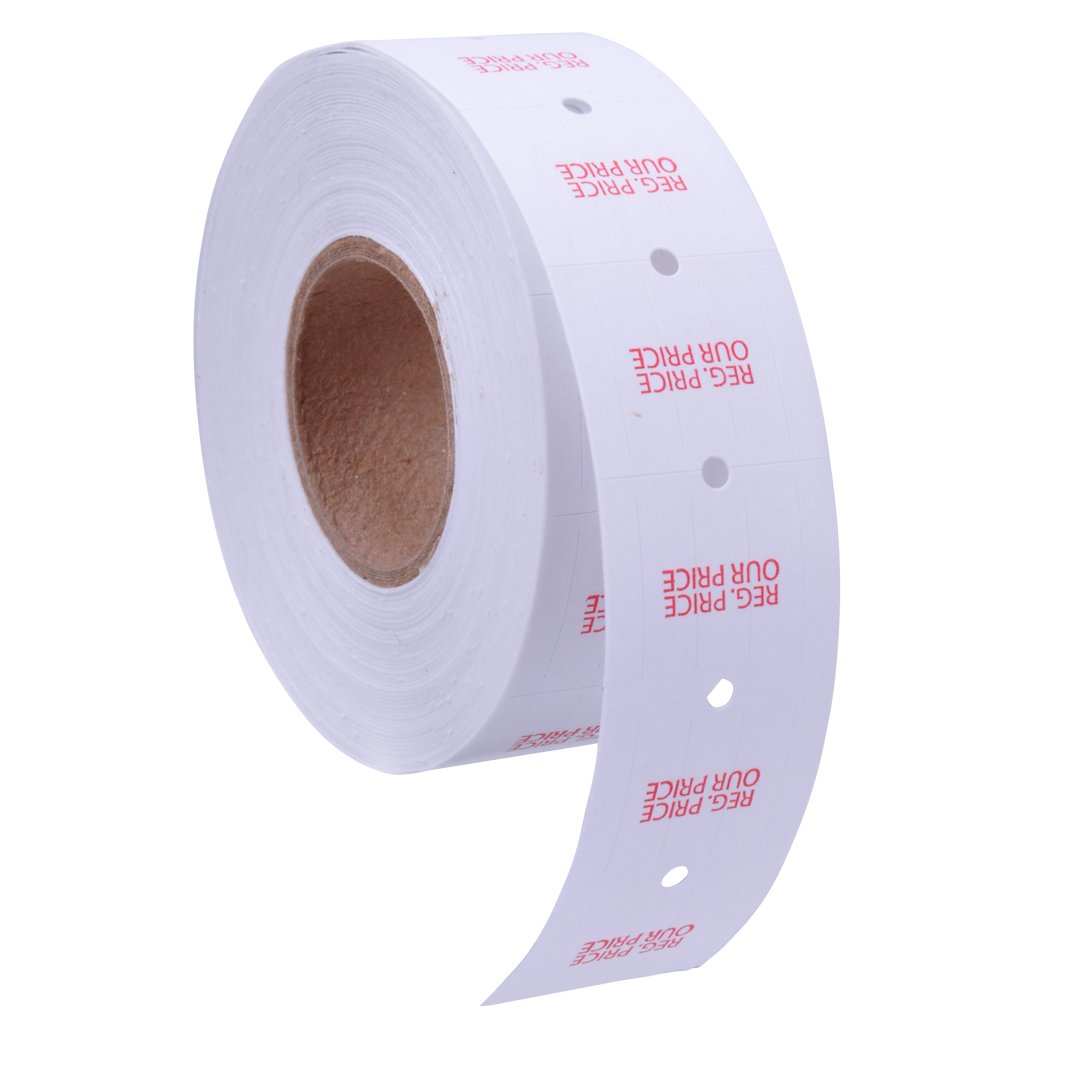 White with Red "Regular Price/Our Price" Labels to fit XL Pro® 2 Price Guns 16 Pack (Free Ink Roll Included) - Image 4