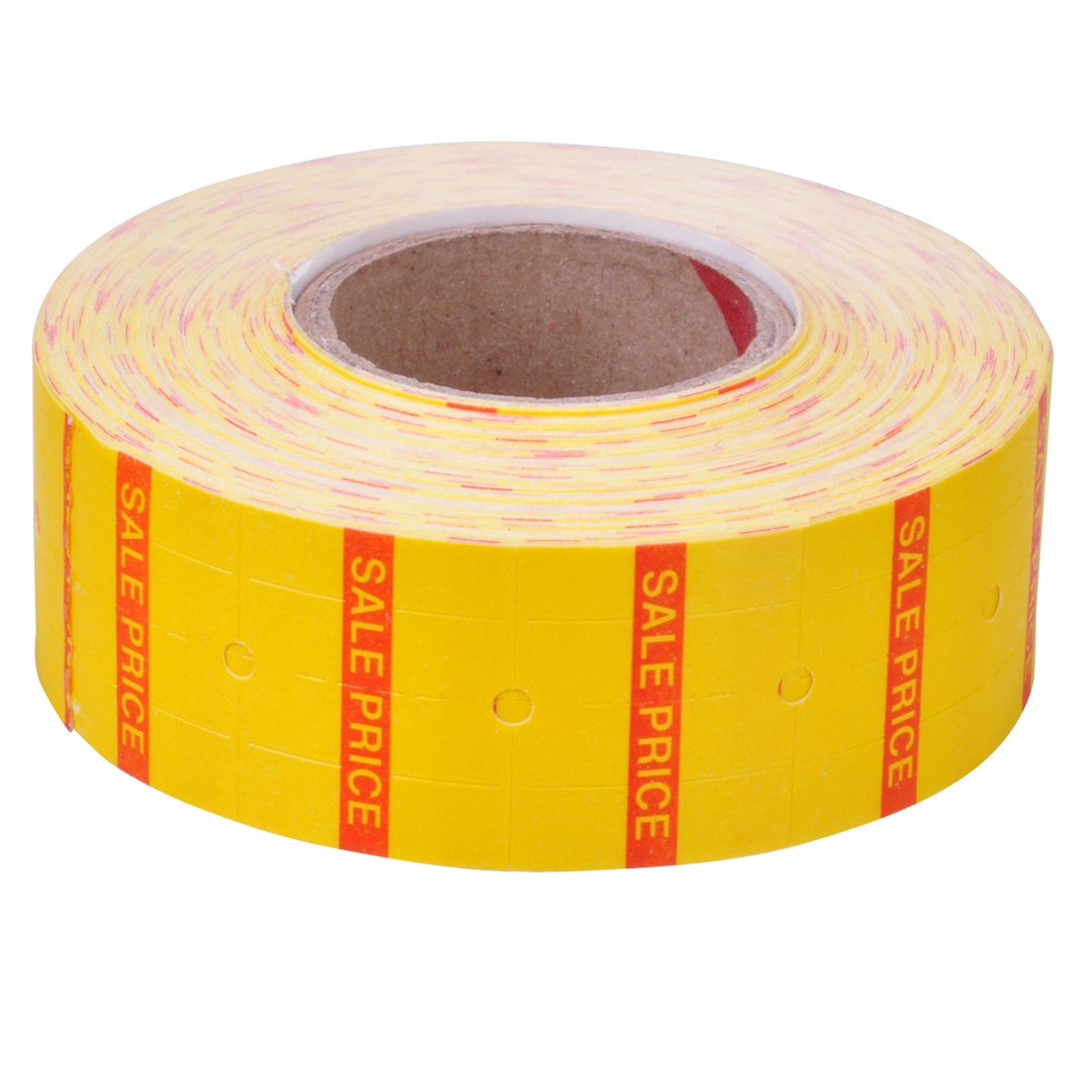 Yellow with Red "Sale Price" Labels to fit XL Pro® 2 Price Guns 16 Pack (Free Ink Roll Included) - Image 3