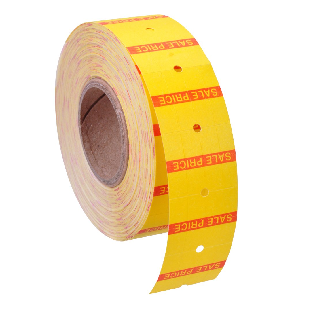 Yellow with Red "Sale Price" Labels to fit XL Pro® 2 Price Guns 16 Pack (Free Ink Roll Included) - Image 4